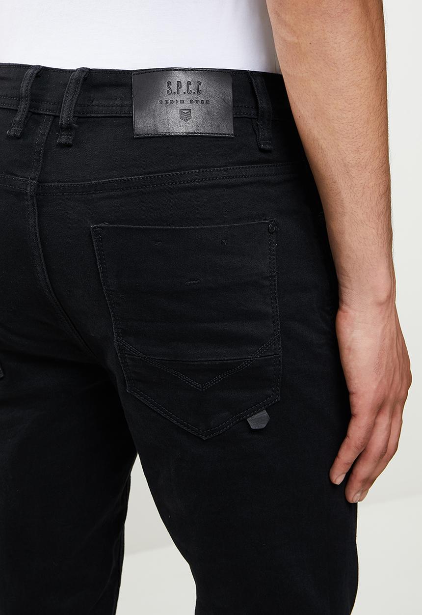 S.P.C.C - Black pearl sabre fit tapered jeans - black