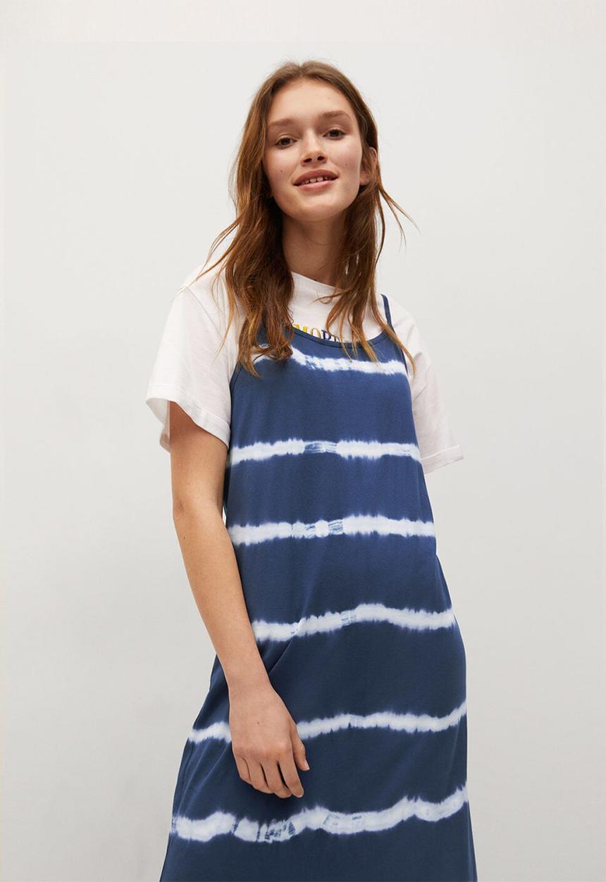 MANGO - Vestido eva - blue