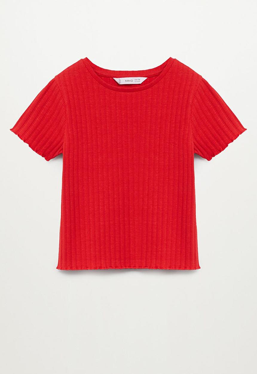 MANGO - Jane short sleeve tee - red