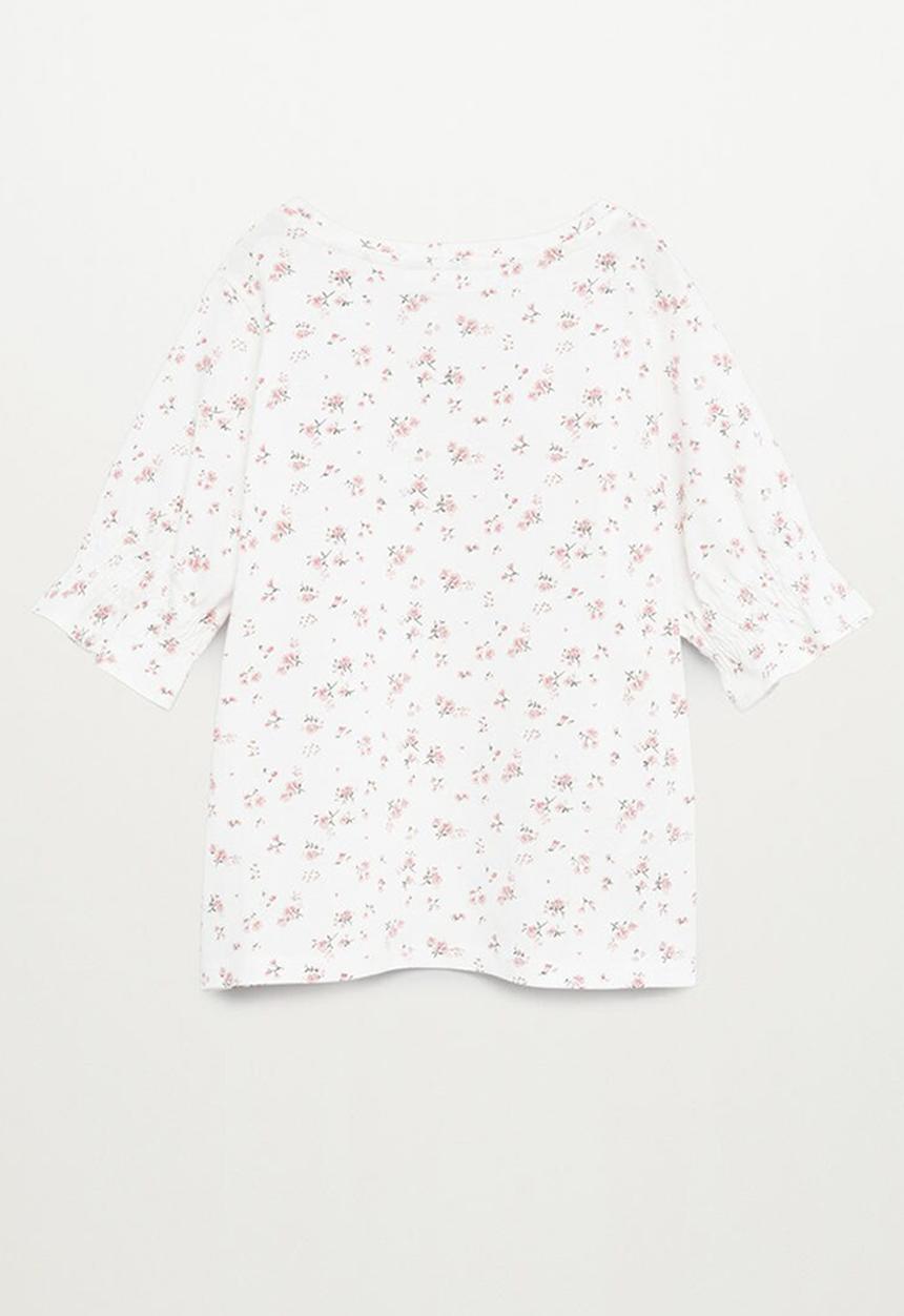 MANGO - Cannes short sleeve tee - white