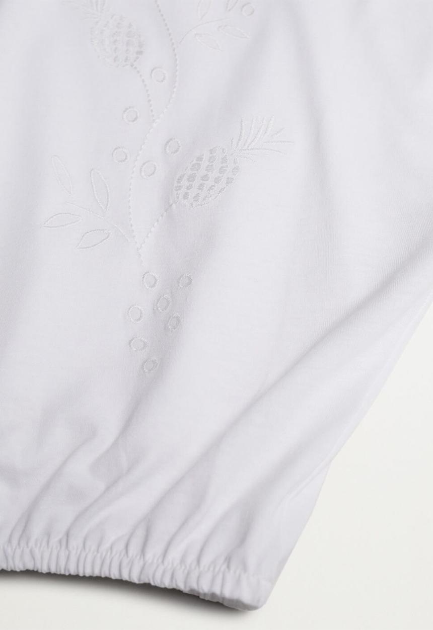 MANGO - Camiseta terra - white