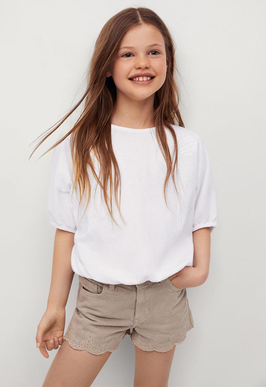 MANGO - Camiseta terra - white