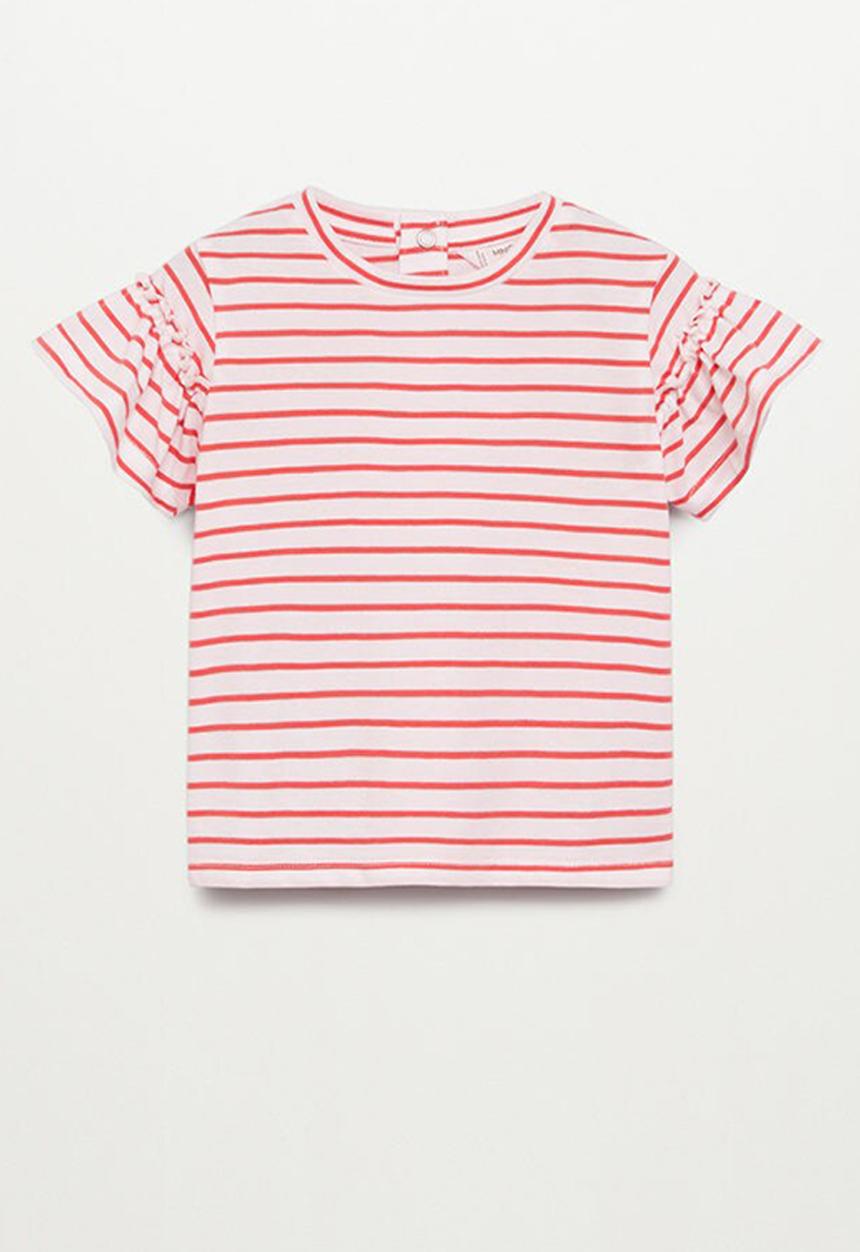 MANGO - Organic cotton T-shirt - red