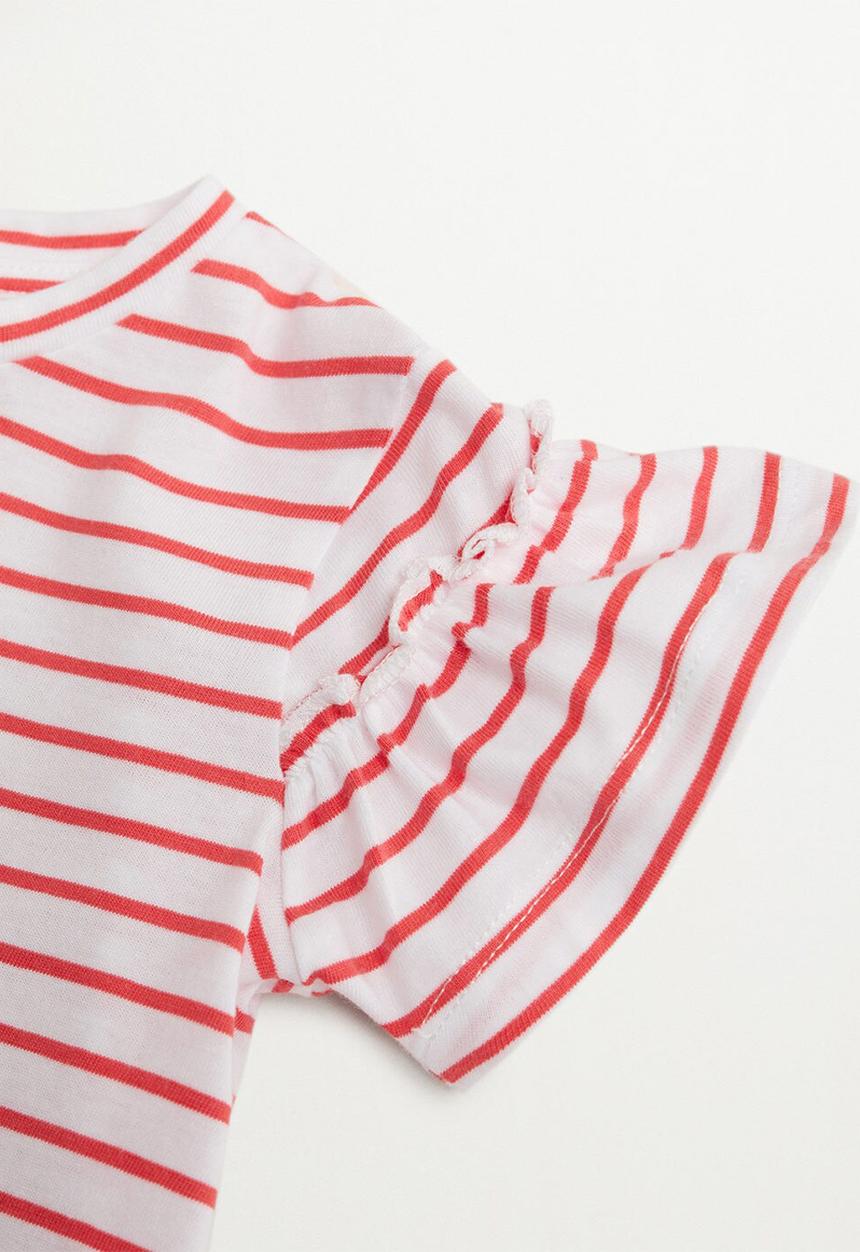 MANGO - Organic cotton T-shirt - red