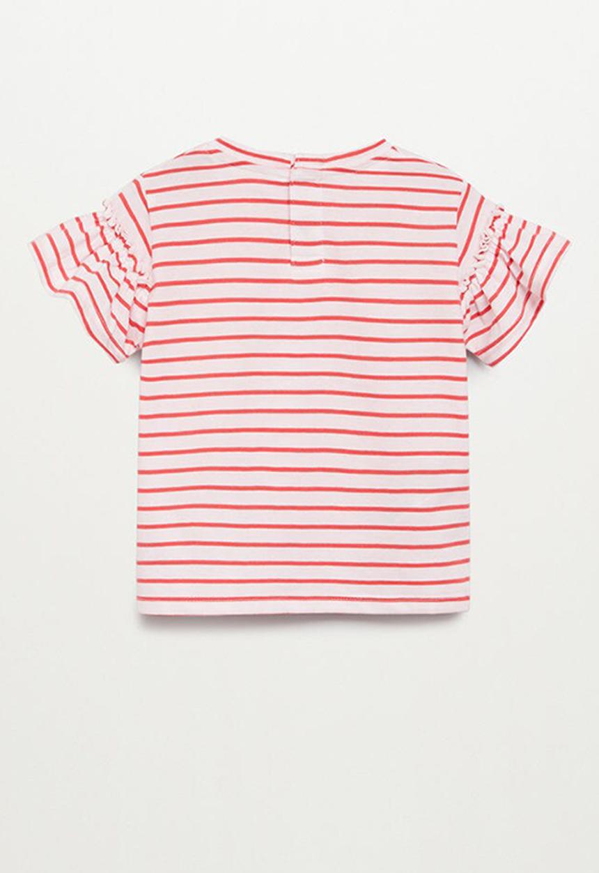 MANGO - Organic cotton T-shirt - red