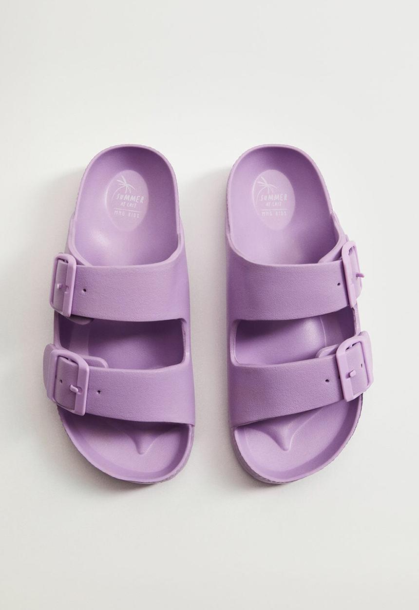 MANGO - Chancla poolg - purple