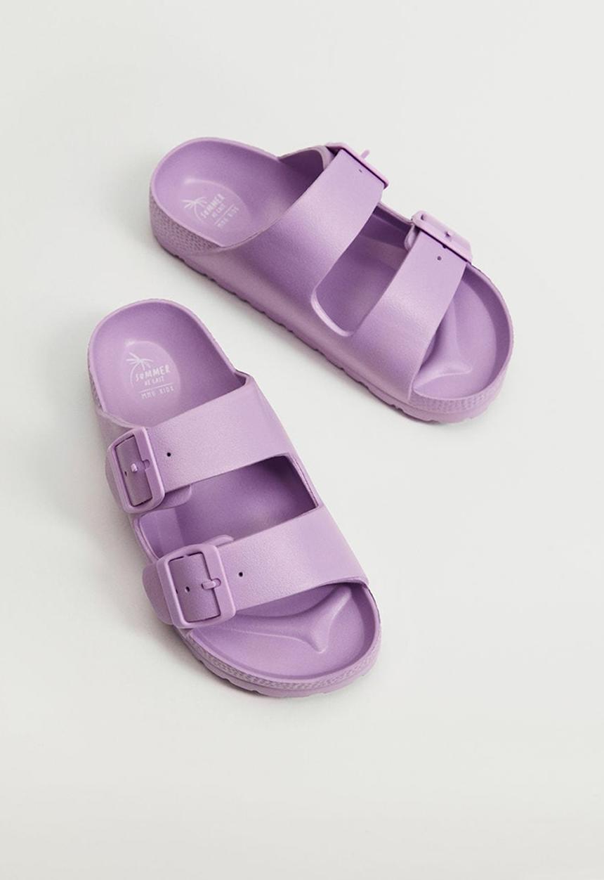 MANGO - Chancla poolg - purple