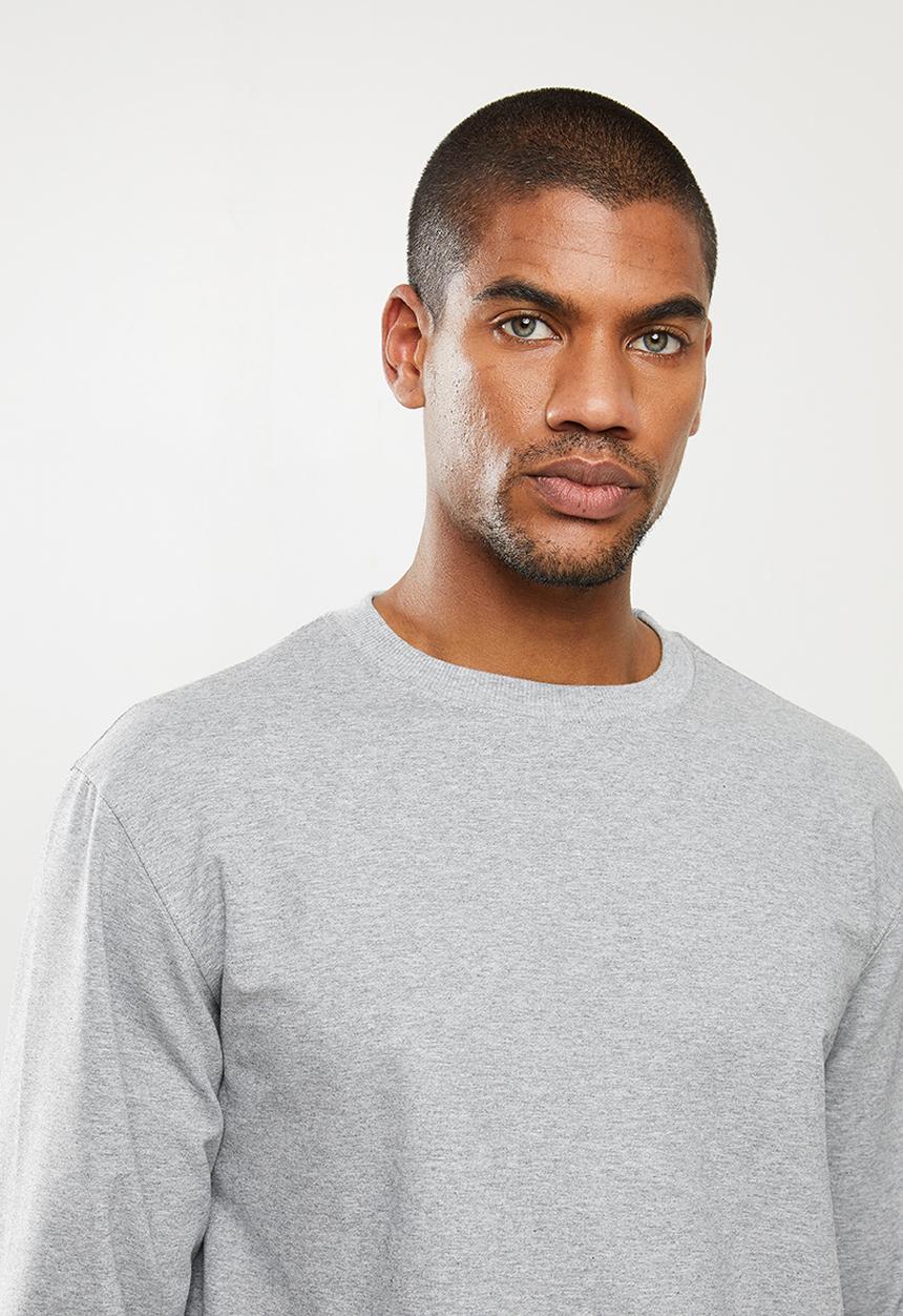 STYLE REPUBLIC - Plain crew neck sweat top - grey