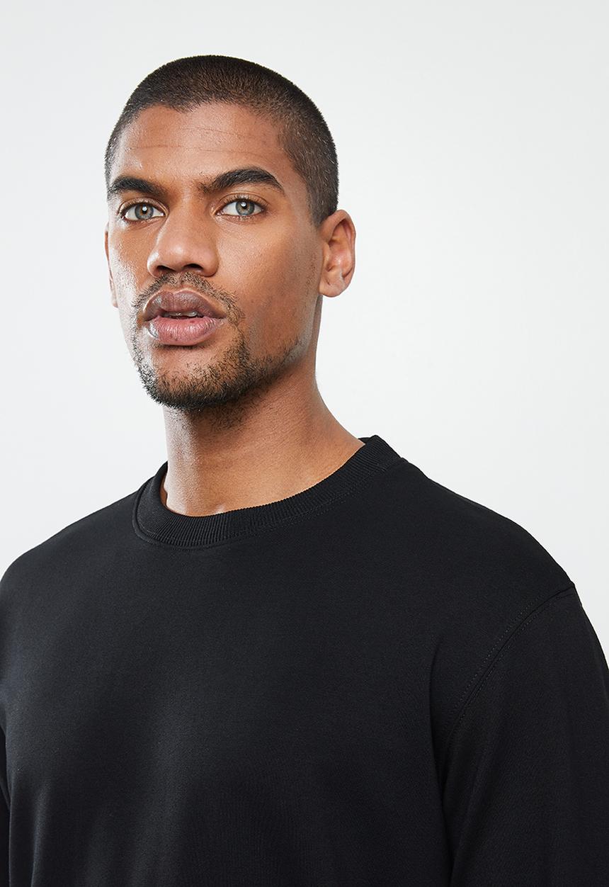 STYLE REPUBLIC - Plain crew neck sweat top - black