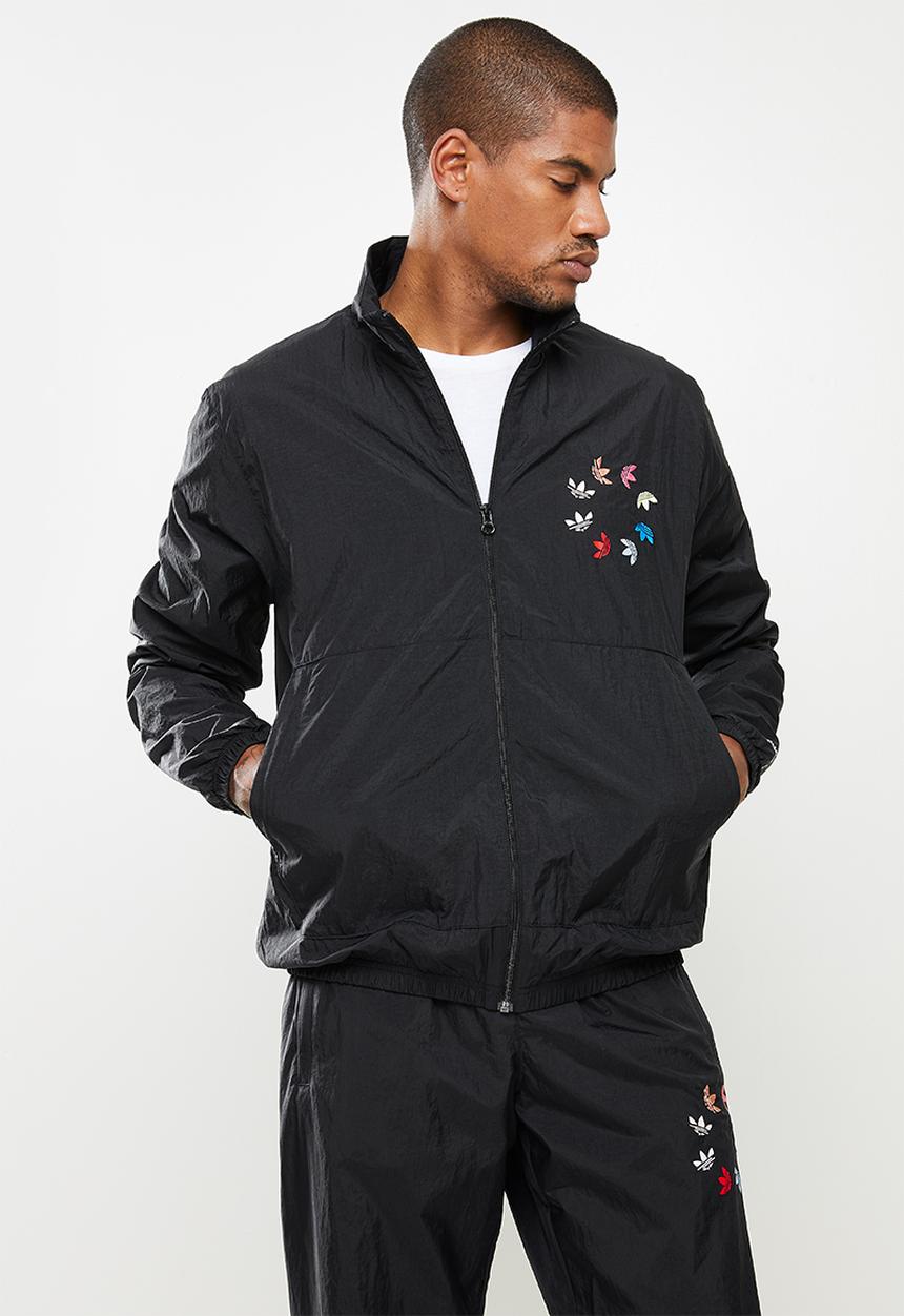 adidas Originals - ADICOLOR SHATTERED TREFOIL TRACK TOP - black & multicolor