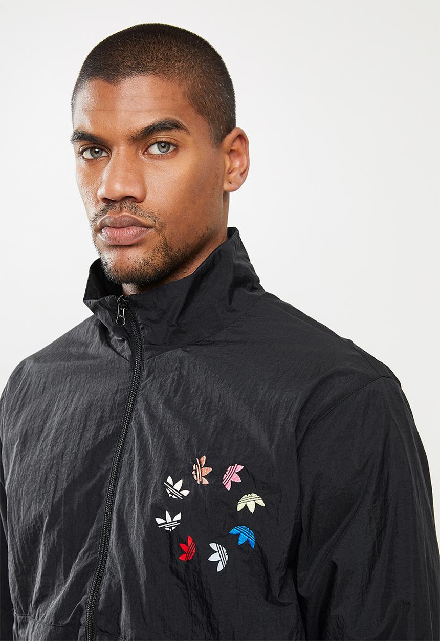 adidas Originals - ADICOLOR SHATTERED TREFOIL TRACK TOP - black & multicolor