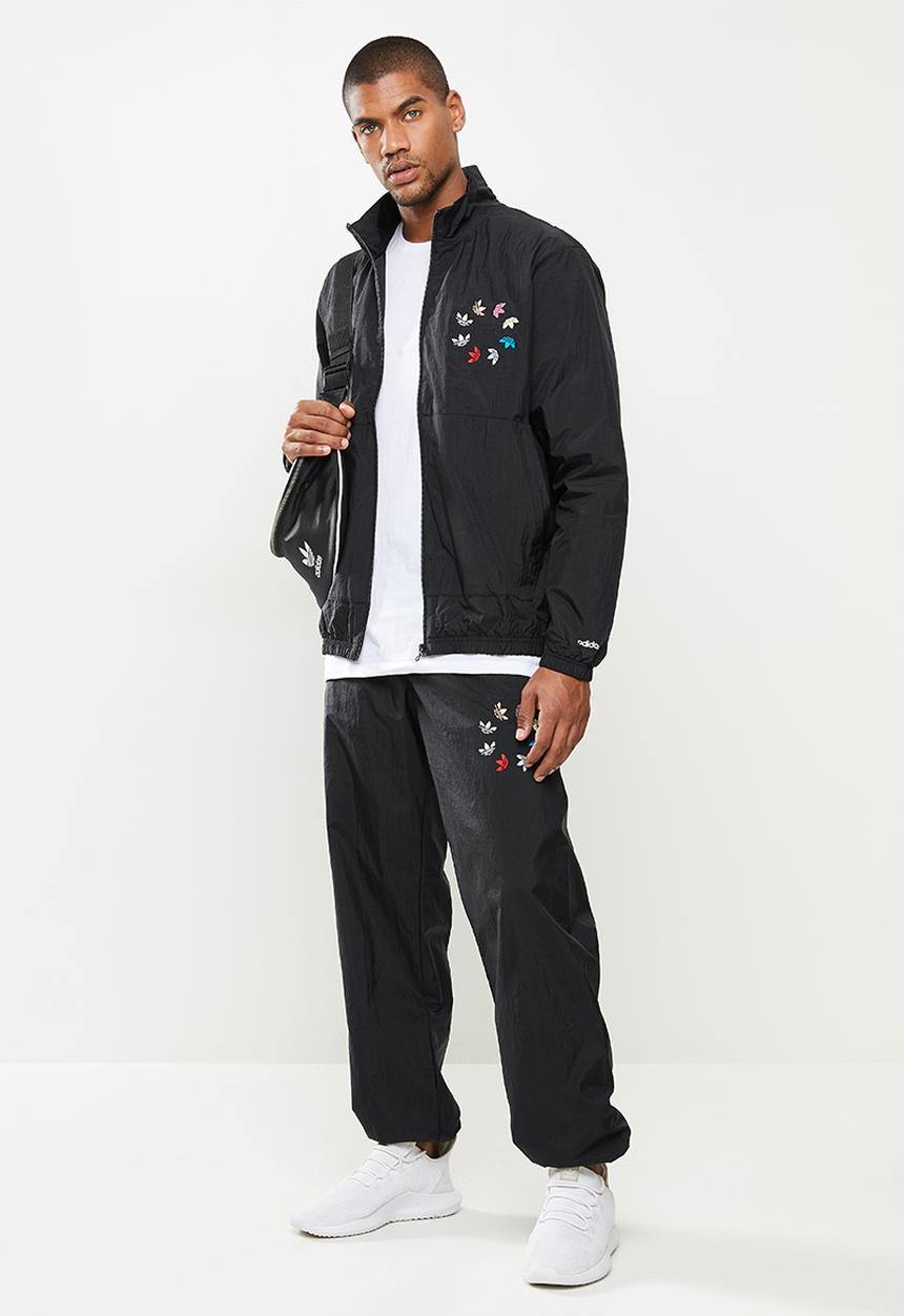 adidas Originals - ADICOLOR SHATTERED TREFOIL TRACK TOP - black & multicolor