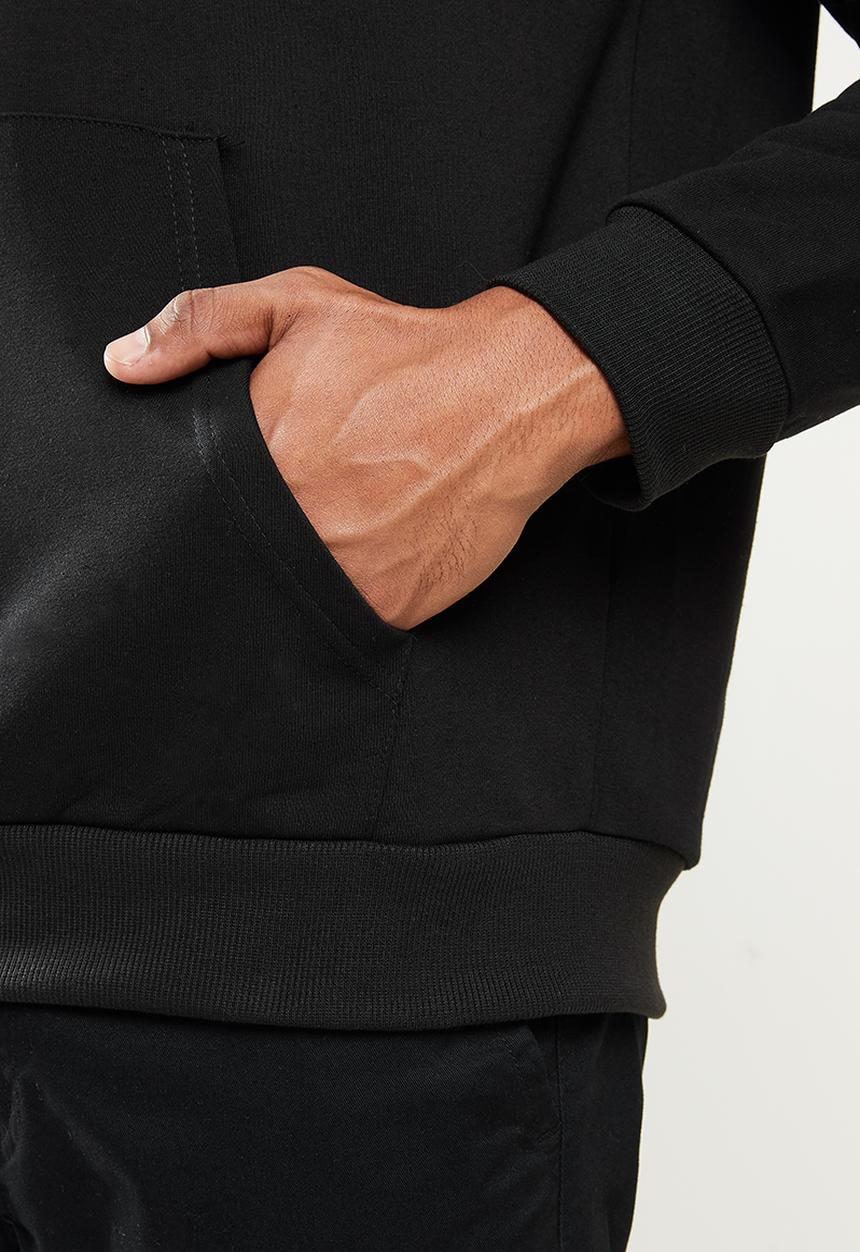 STYLE REPUBLIC - Plain hoodie pullover sweat - black