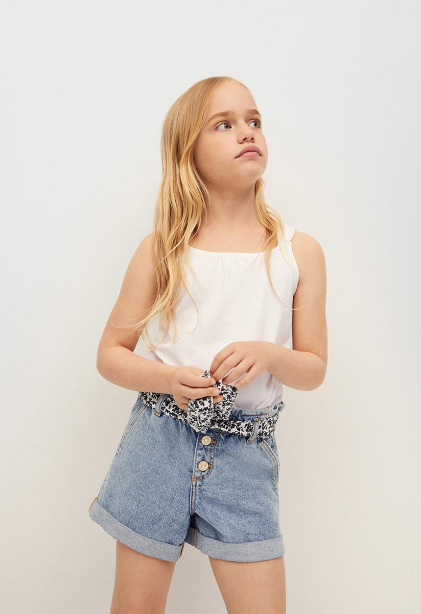 MANGO - Shorts gala - blue