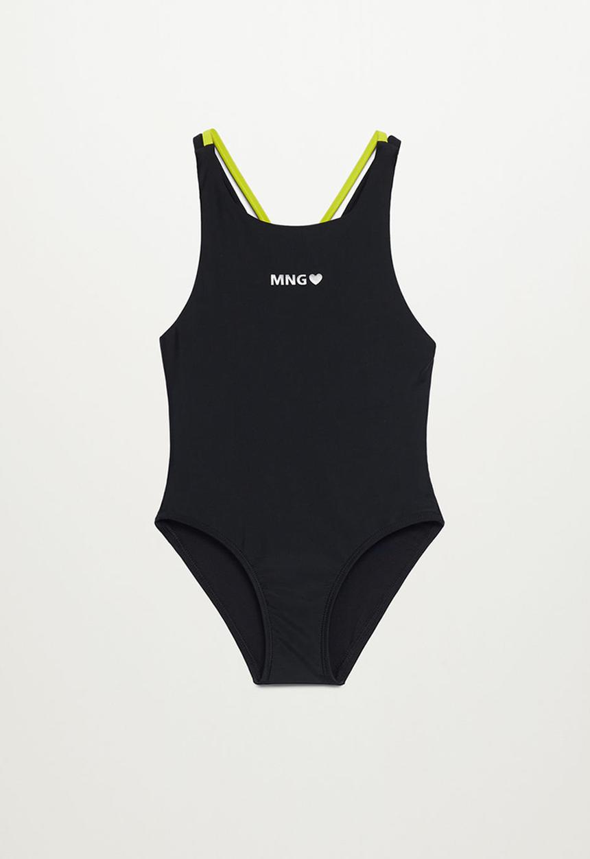 MANGO - Swimsuit nata - black