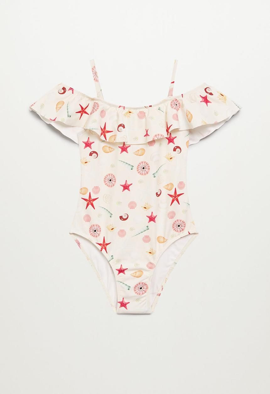 MANGO - Swimsuit marea - beige