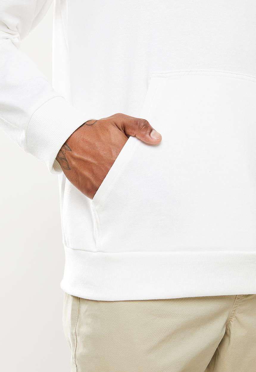 STYLE REPUBLIC - Plain hoodie pullover sweat - white