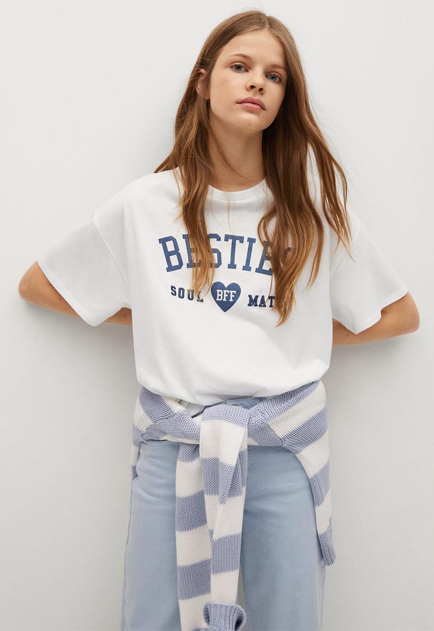 MANGO - Camiseta awesome - white