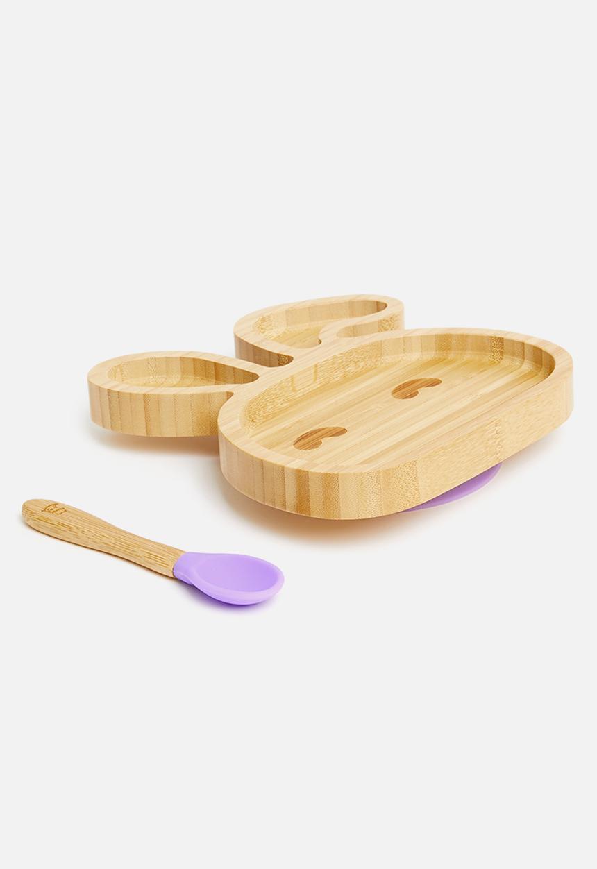 Nicolson Russell - Bamboobino bunny plate - lavender