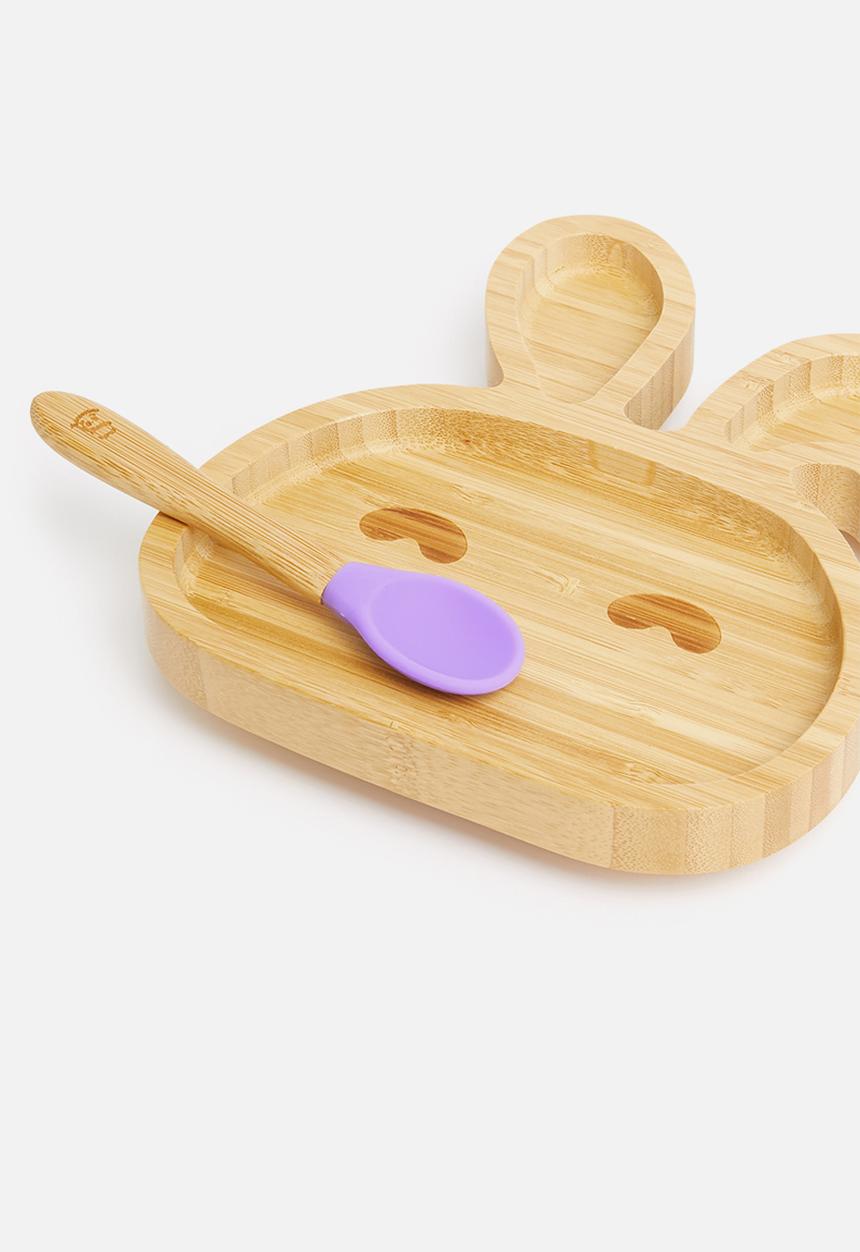Nicolson Russell - Bamboobino bunny plate - lavender