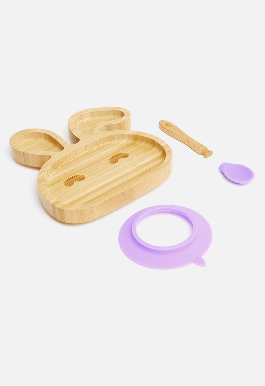 Nicolson Russell - Bamboobino bunny plate - lavender