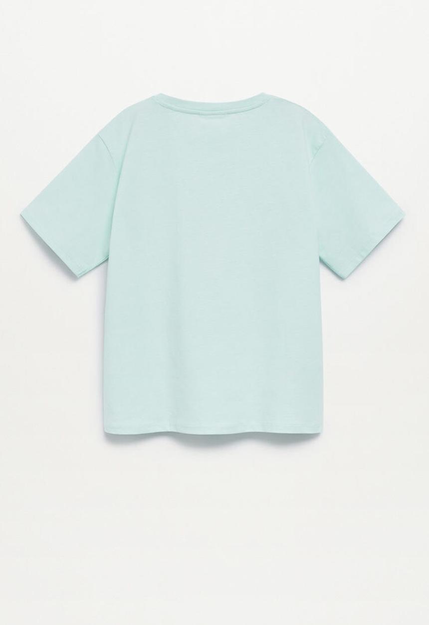 MANGO - Camiseta chiffy - blue