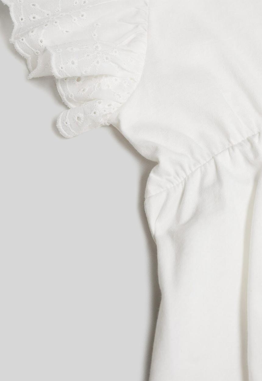 MANGO - Vestido suizi - white