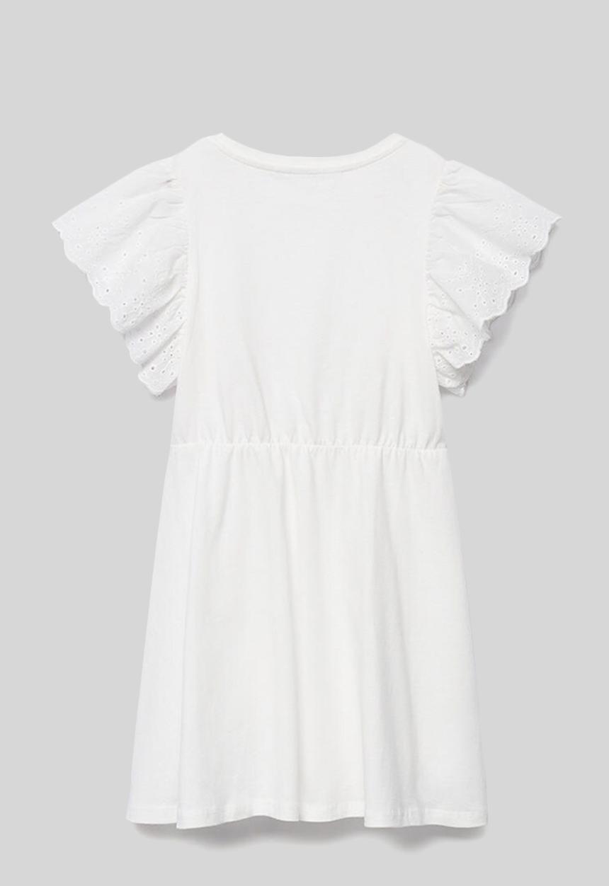 MANGO - Vestido suizi - white