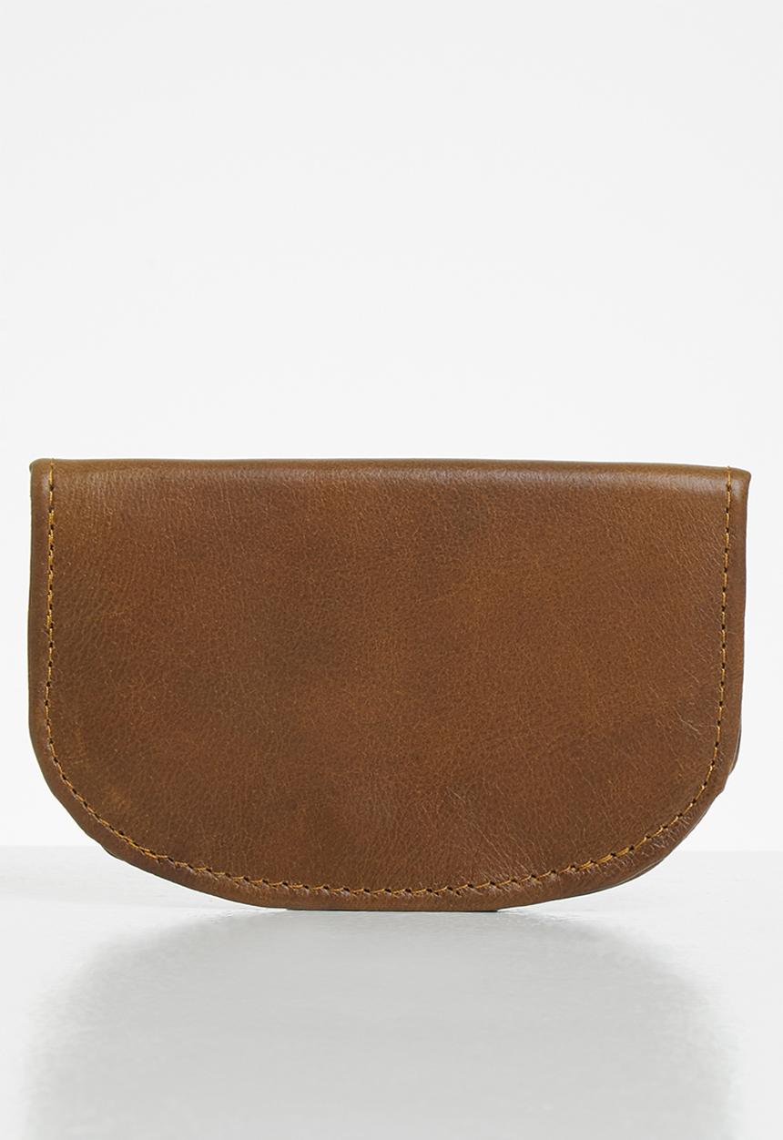 Superbalist - Leather half moon purse - brown