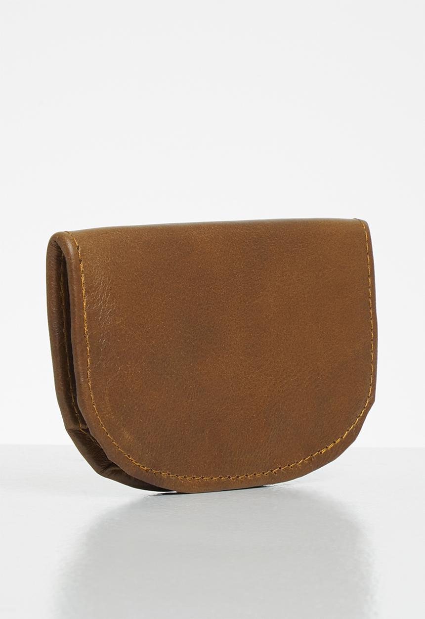 Superbalist - Leather half moon purse - brown