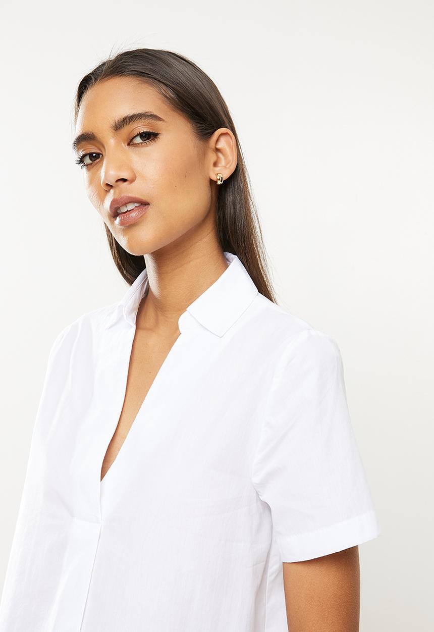 MANGO - Shirt lluna - white