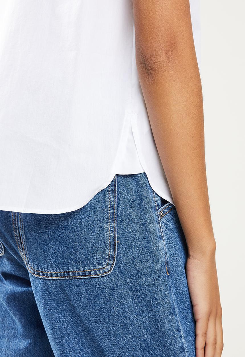 MANGO - Shirt lluna - white