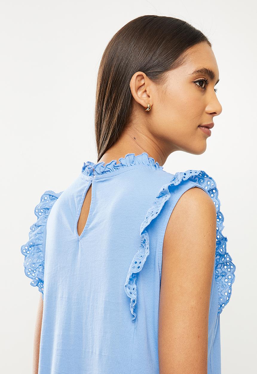MANGO - Dress petra - light pastel blue
