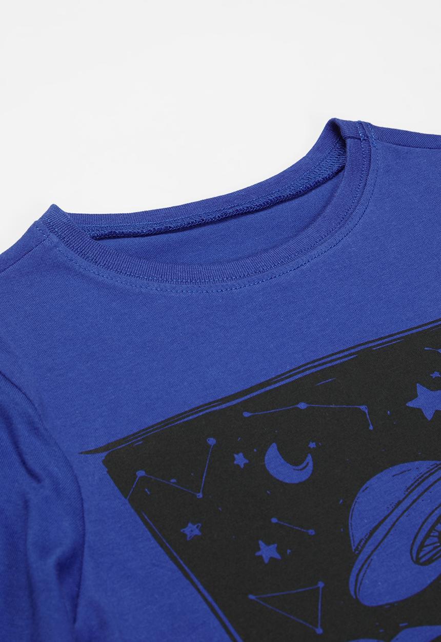 Rebel Republic - Boys top & pants pj set - blue