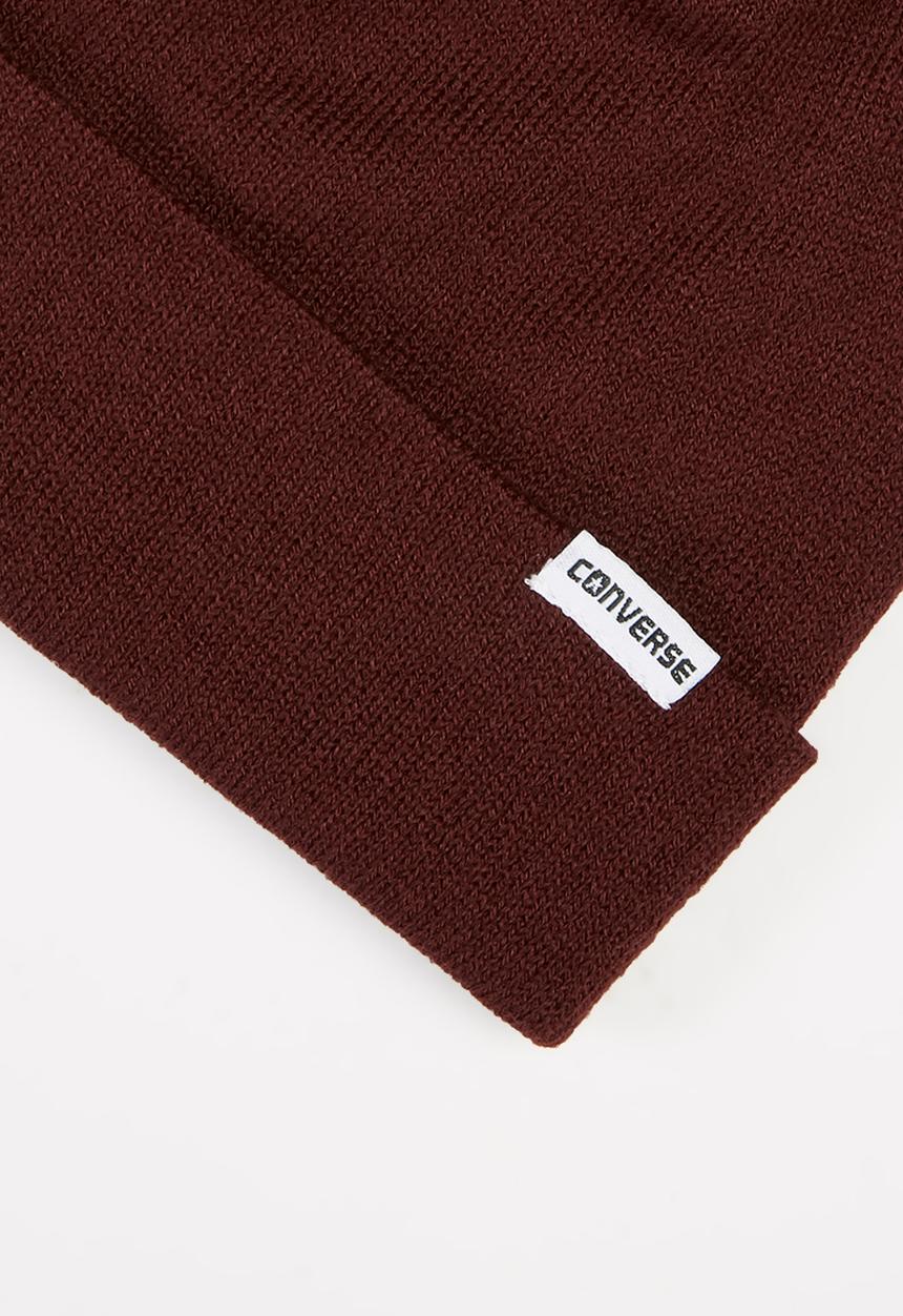 Converse - Solid slouch 2 in 1 beanie - burgundy