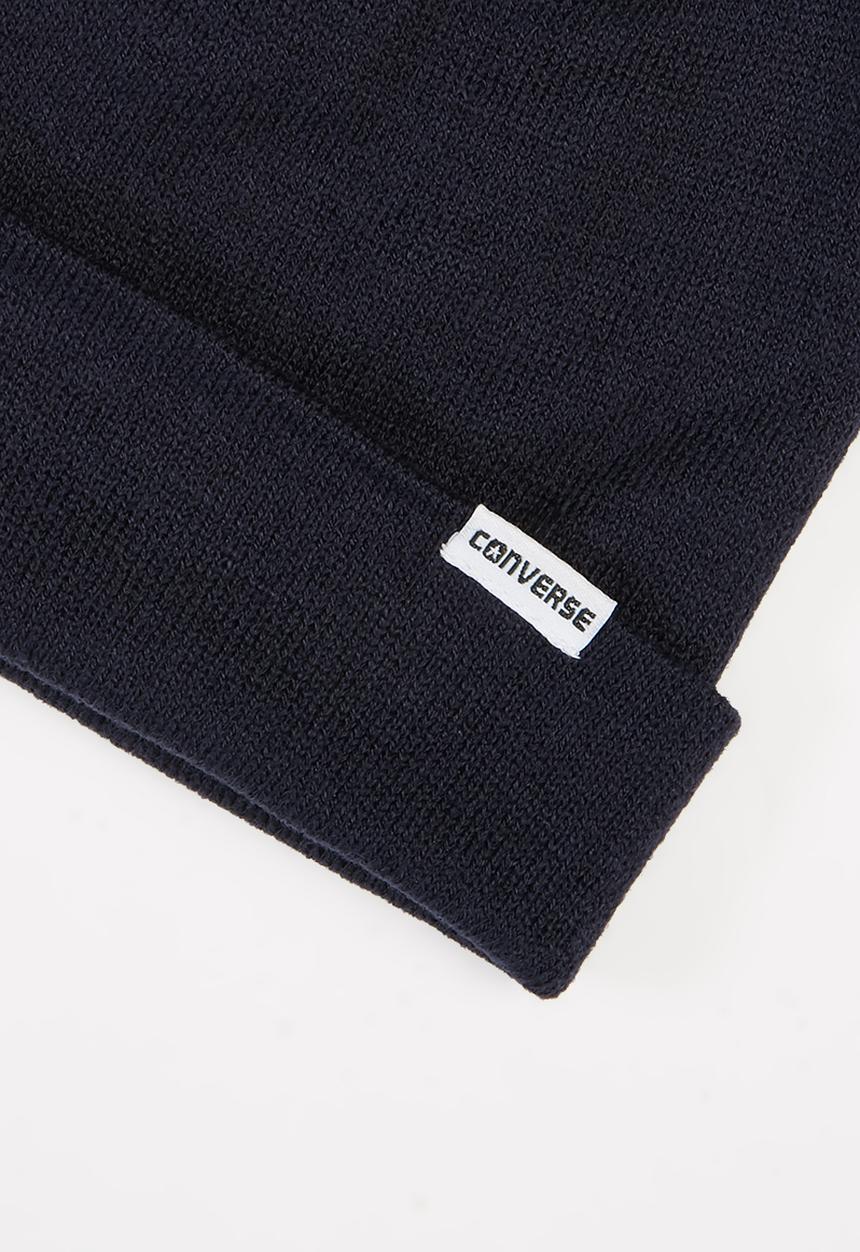 Converse - Solid slouch 2 in 1 beanie - navy