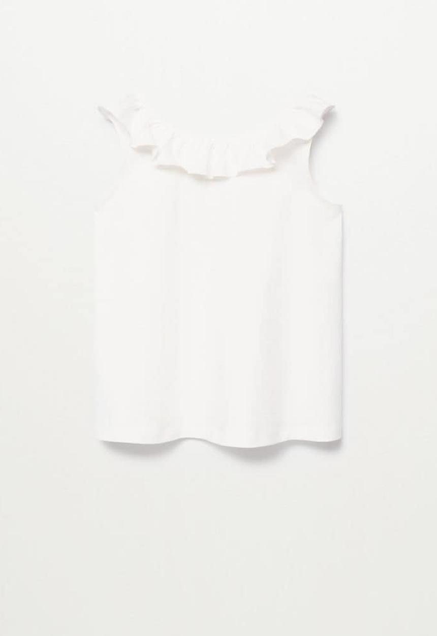 MANGO - Camiseta echanty - white