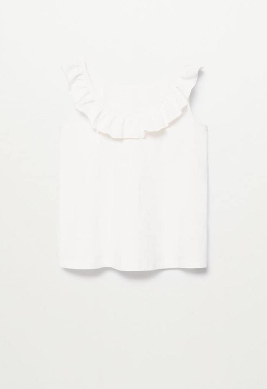 MANGO - Camiseta echanty - white