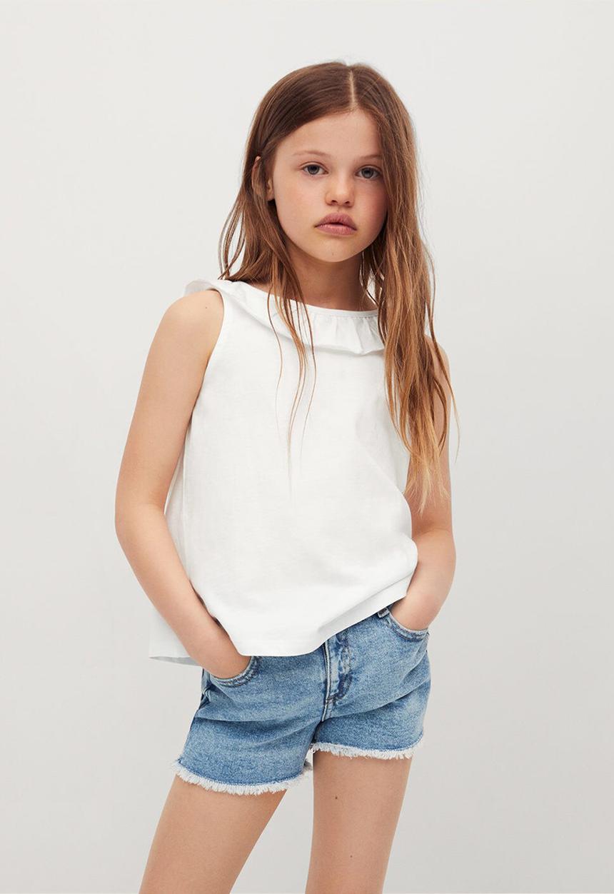 MANGO - Camiseta echanty - white