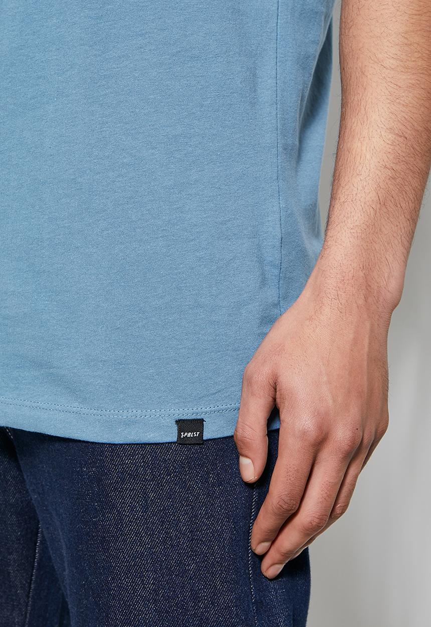 Superbalist - Nate crew neck tee - mid blue