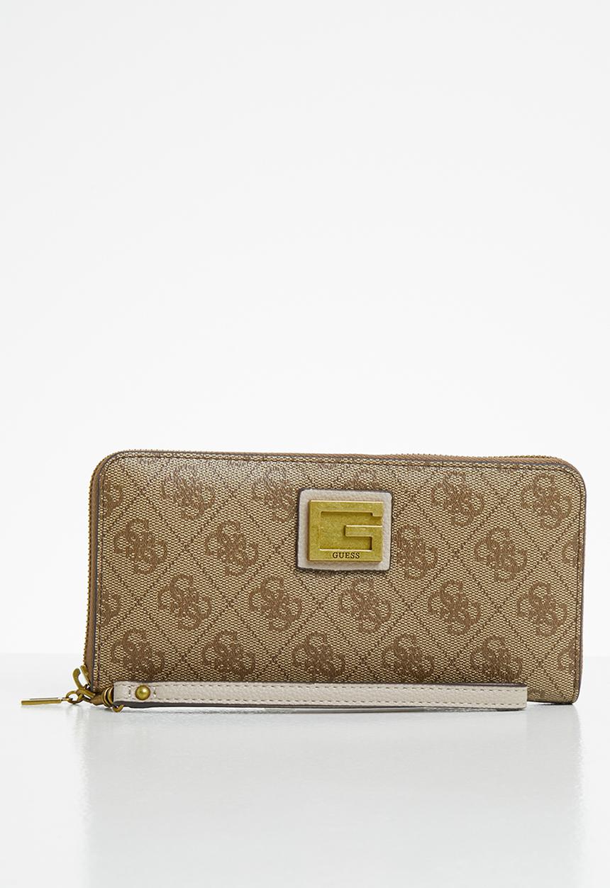 GUESS - Valy slg large zip around - latte