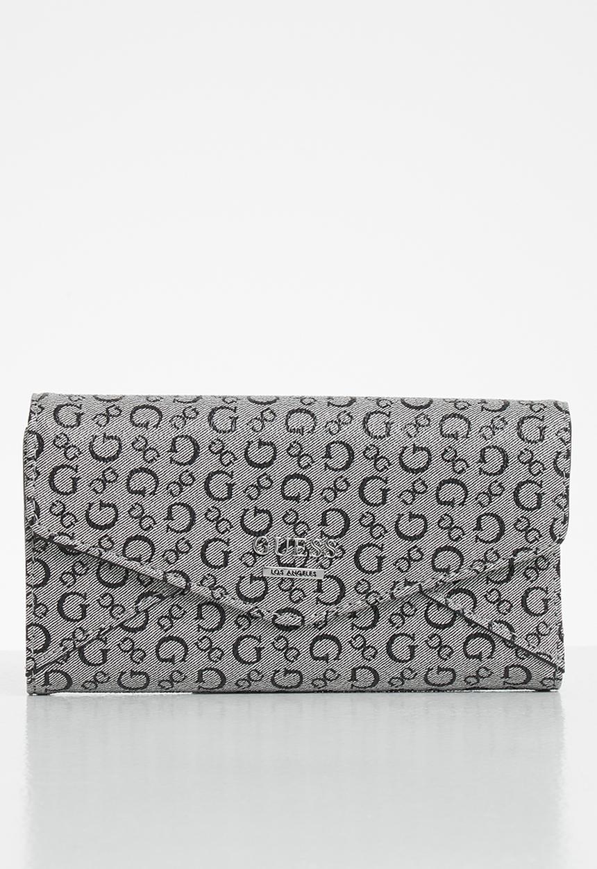 GUESS - Buoso slg slim clutch - black 
