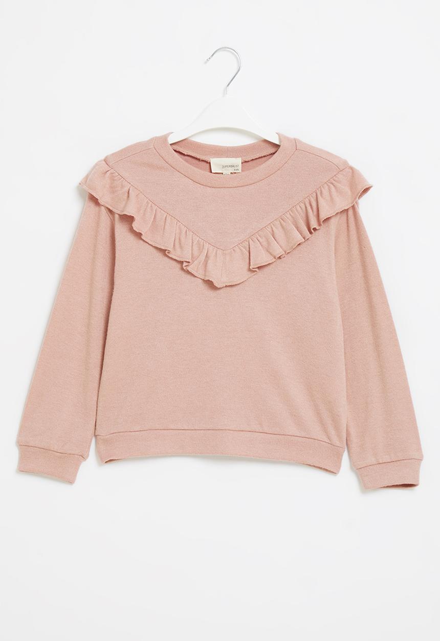Superbalist Kids - Frill detail jersey - light pink