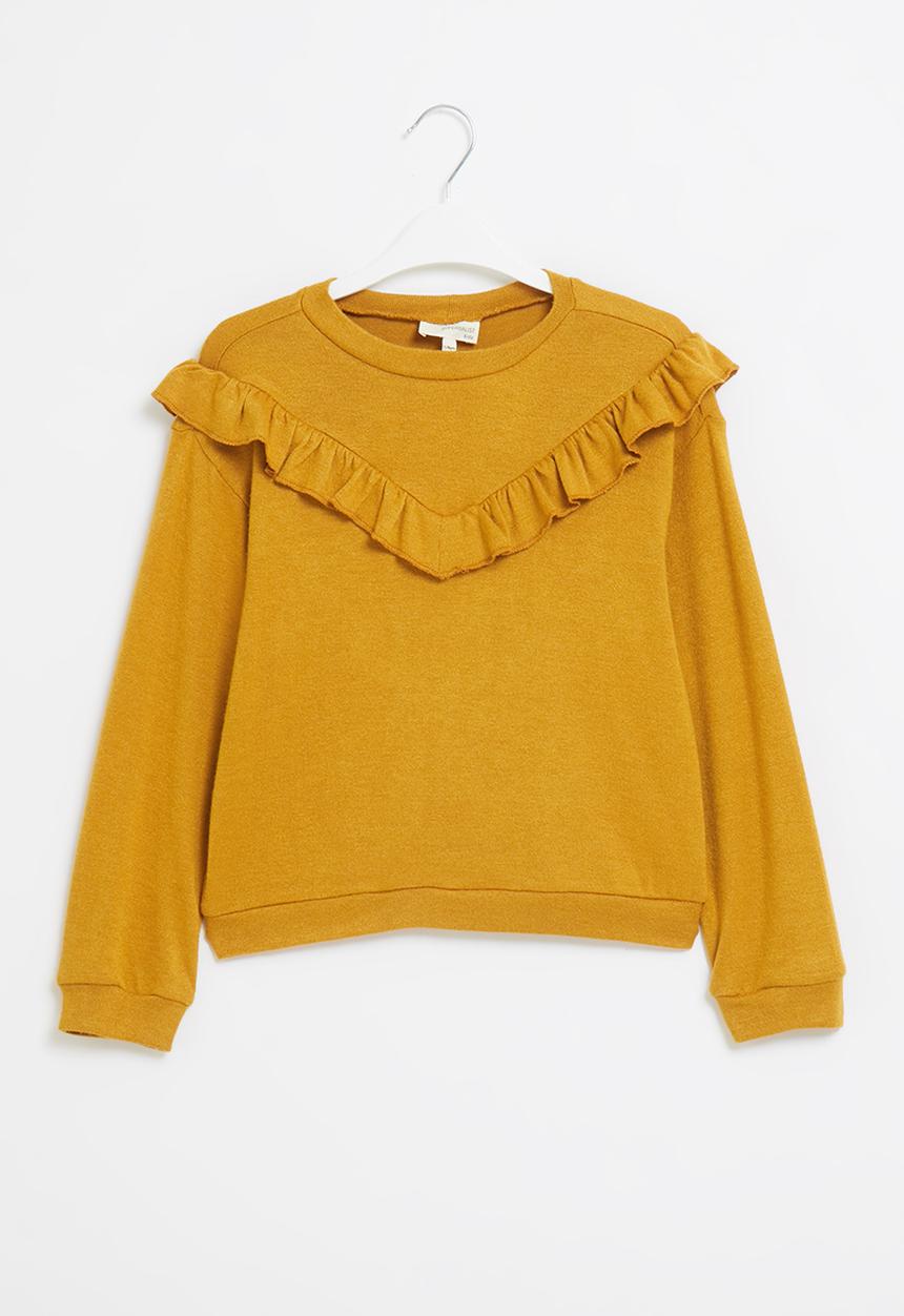 Superbalist Kids - Frill detail jersey - mustard