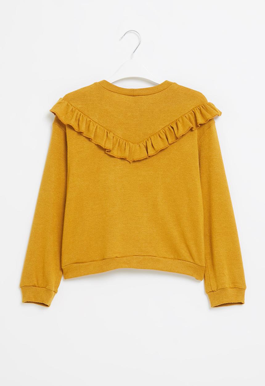 Superbalist Kids - Frill detail jersey - mustard