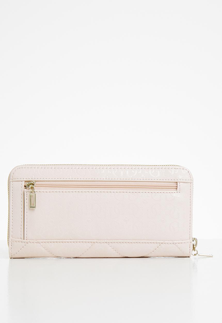 GUESS - Dilla slg large zip around - blush