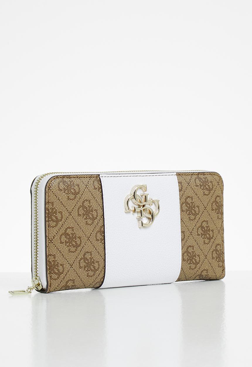 GUESS - Noelle slg large zip around - latte 