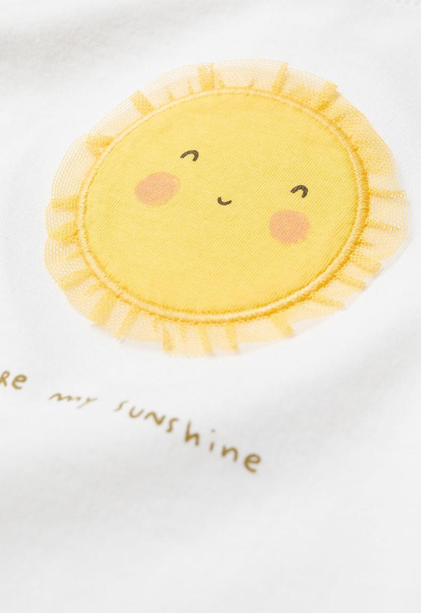 MANGO - Printed T-shirt solet - white