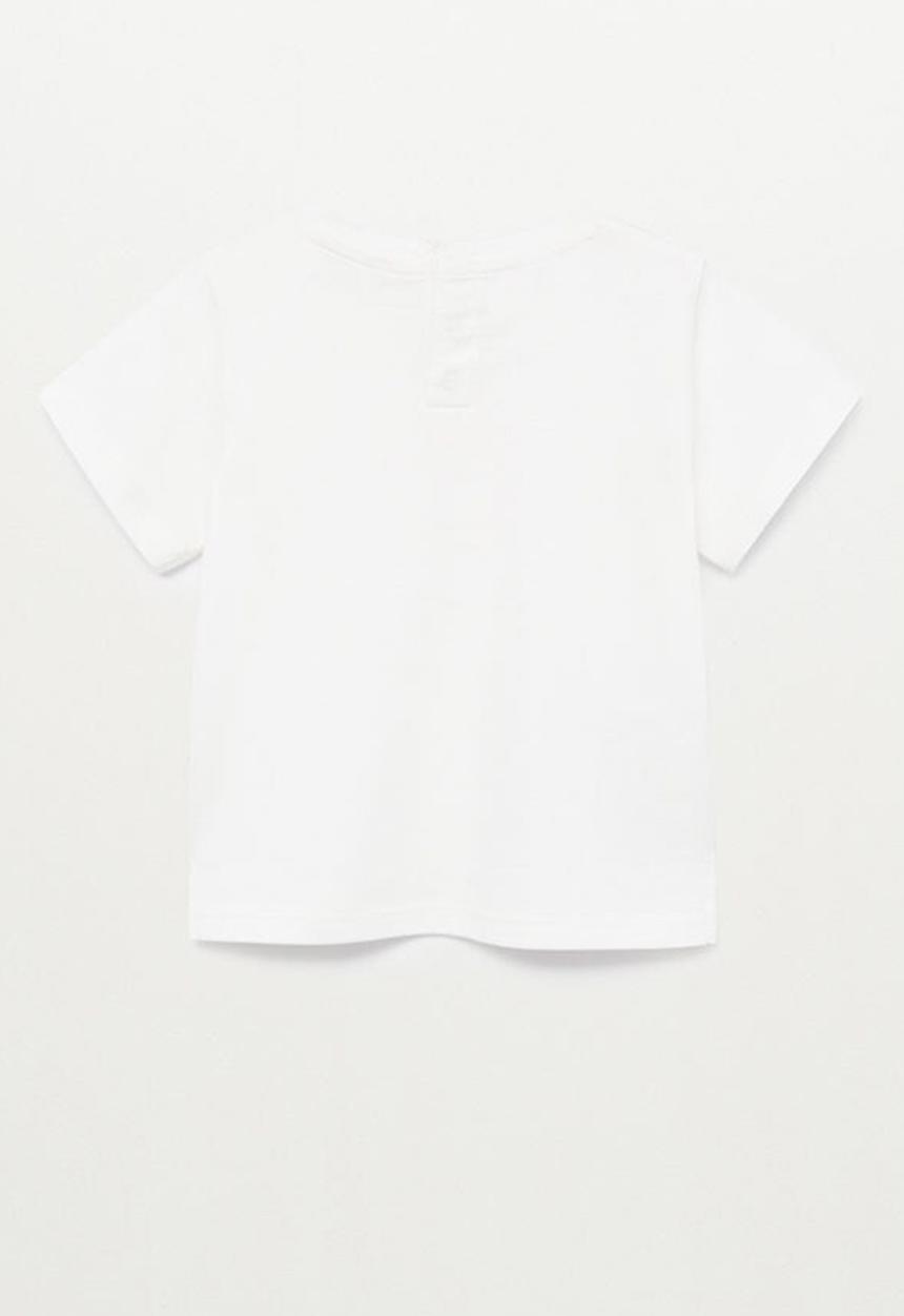 MANGO - Printed T-shirt solet - white