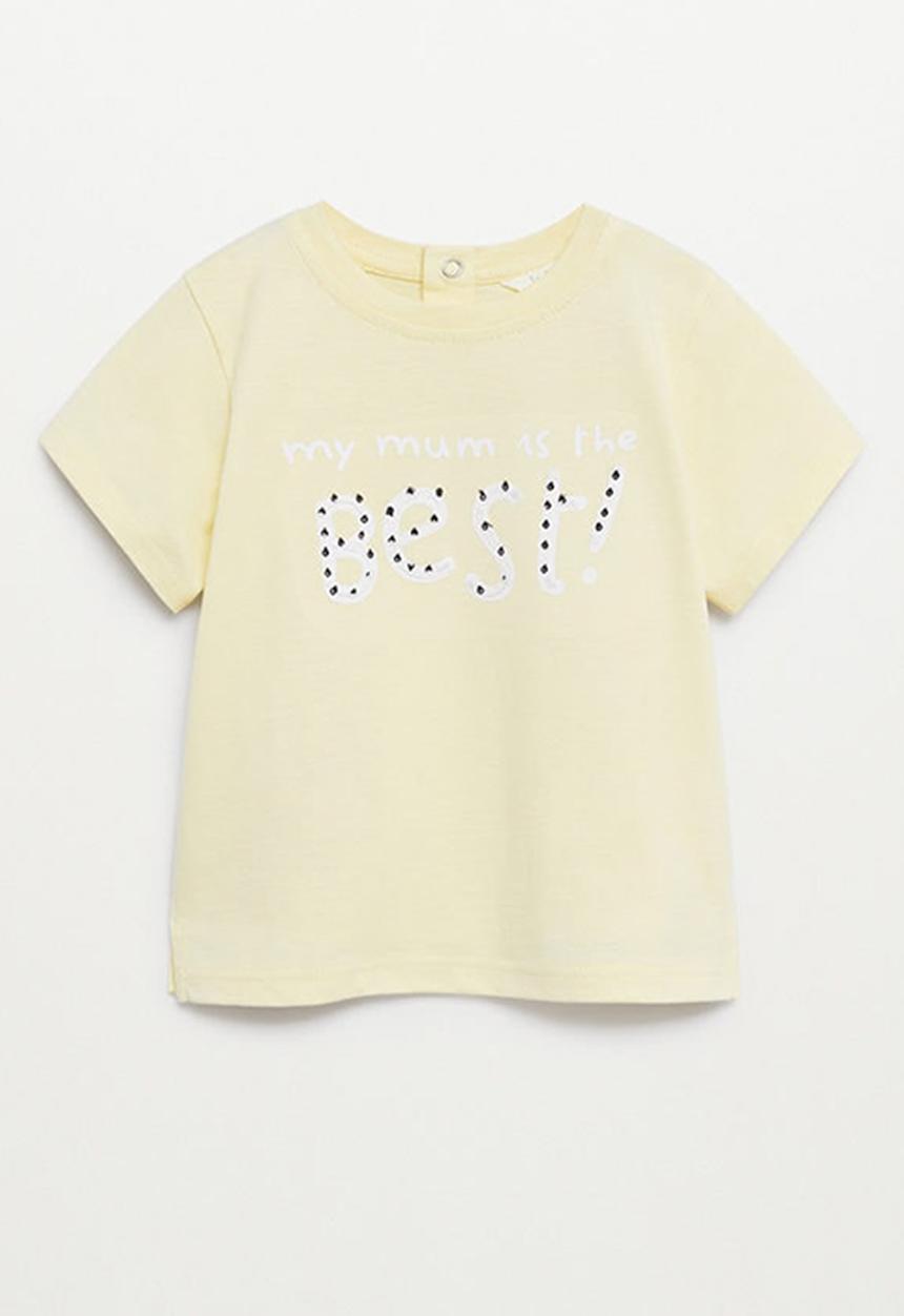 MANGO - T-shirt best - yellow